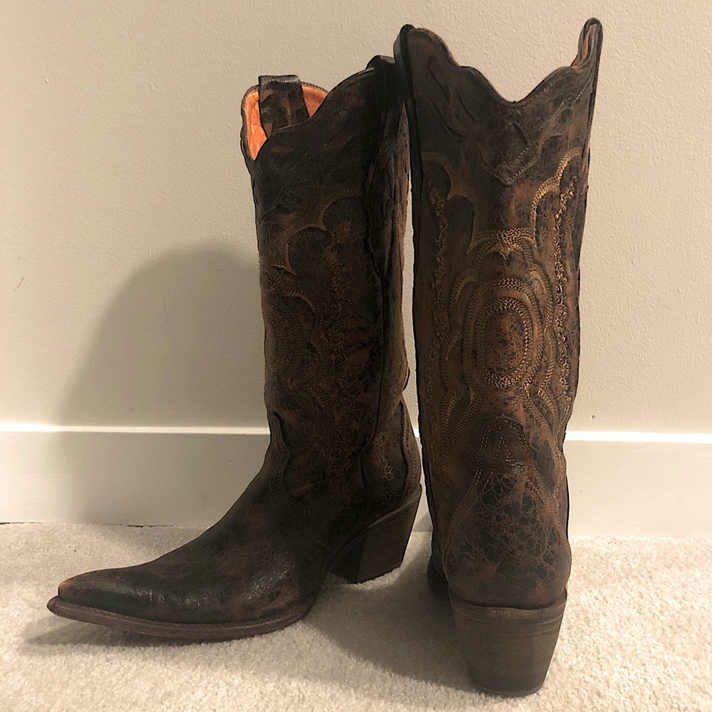 Cuadra Leather Cowboy Boots